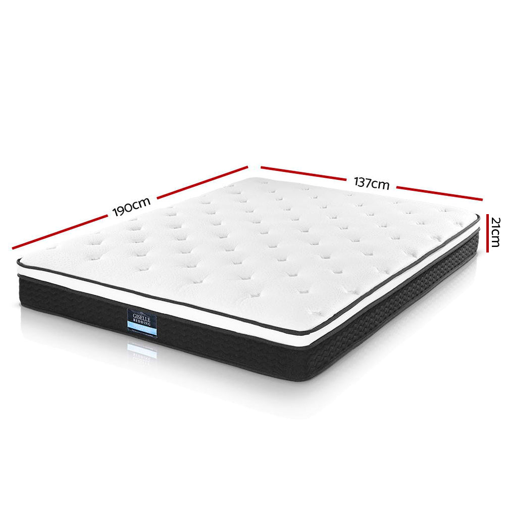 Giselle Bedding 21cm Mattress Euro Top Double Chez Guru