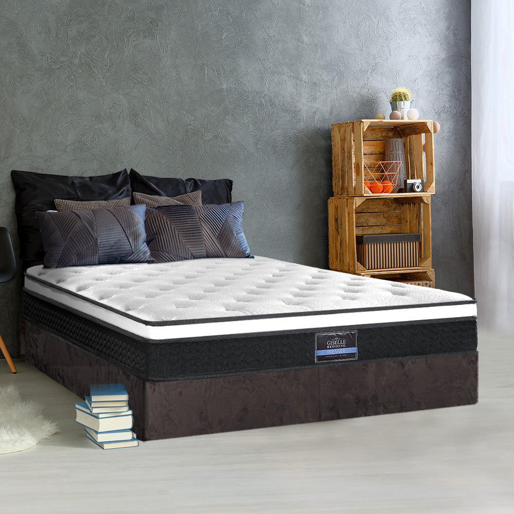 Giselle Bedding 21cm Mattress Euro Top Double Chez Guru