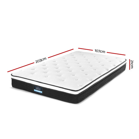 Giselle Bedding 21cm Mattress Euro Top King Single Chez Guru