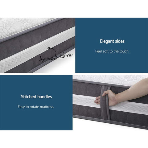 Giselle Bedding 30cm Mattress Pocket Spring King Chez Guru