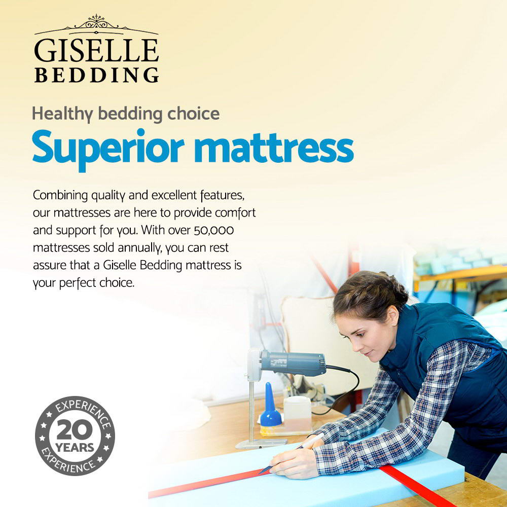 Giselle Bedding 21cm Mattress Pillow Top Queen Chez Guru