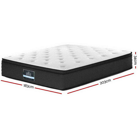 Giselle Bedding 34cm Mattress Euro Top King Chez Guru