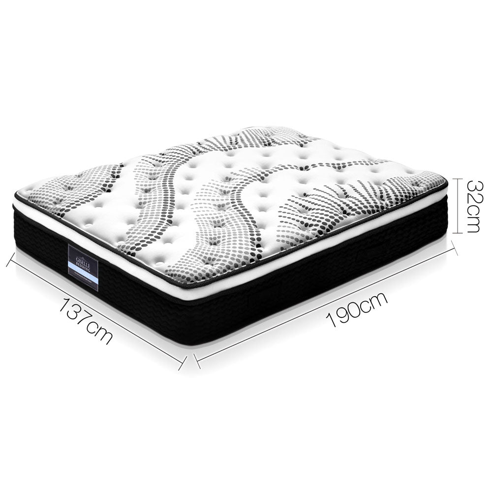 Giselle Bedding 32cm Mattress Euro Top Double Chez Guru