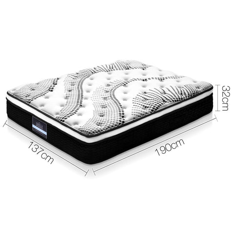 Giselle Bedding 32cm Mattress Euro Top Double Chez Guru