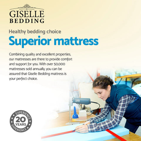 Giselle Bedding 32cm Mattress Euro Top Double Chez Guru