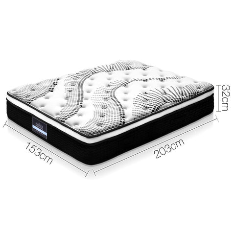 Giselle Bedding 32cm Mattress Euro Top Queen Chez Guru