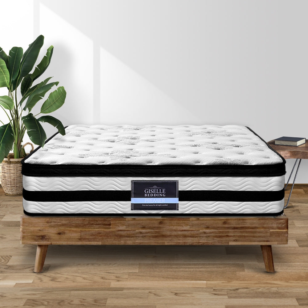Giselle Bedding 34cm Mattress Euro Top Pocket Spring King Chez Guru