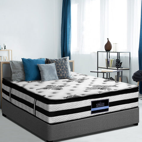 Giselle Bedding 34cm Mattress Euro Top Pocket Spring King Single Chez Guru