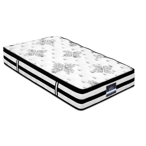 Giselle Bedding 34cm Mattress Euro Top Pocket Spring King Single Chez Guru