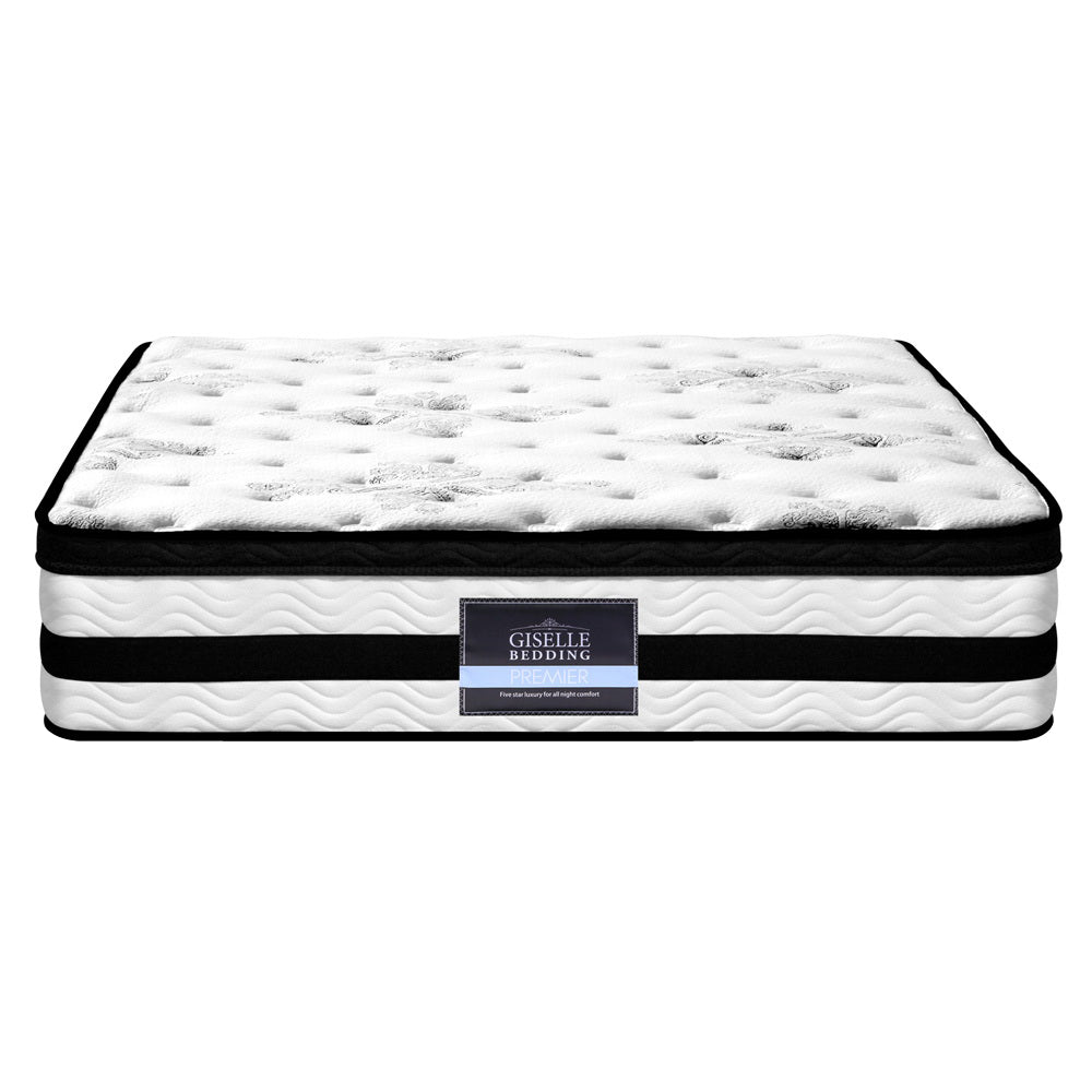 Giselle Bedding 34cm Mattress Euro Top Pocket Spring Super King Chez Guru