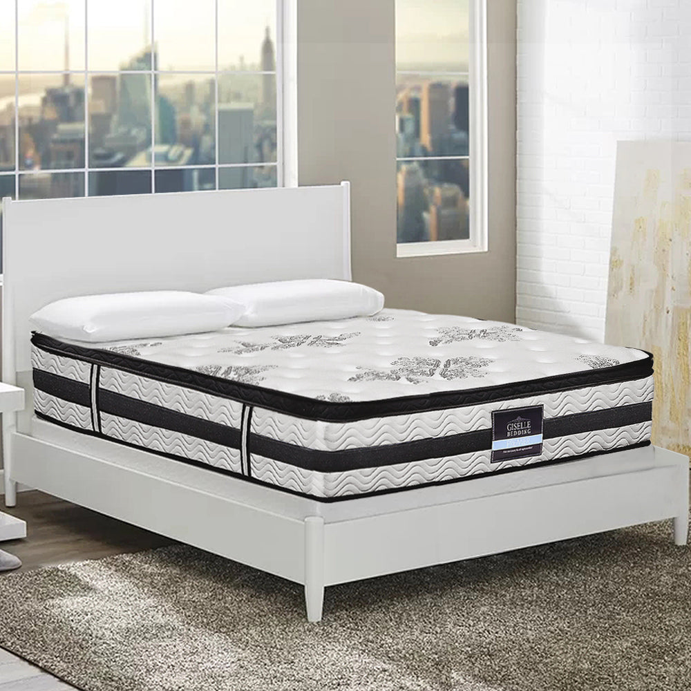 Giselle Bedding 34cm Mattress Euro Top Pocket Spring Super King Chez Guru