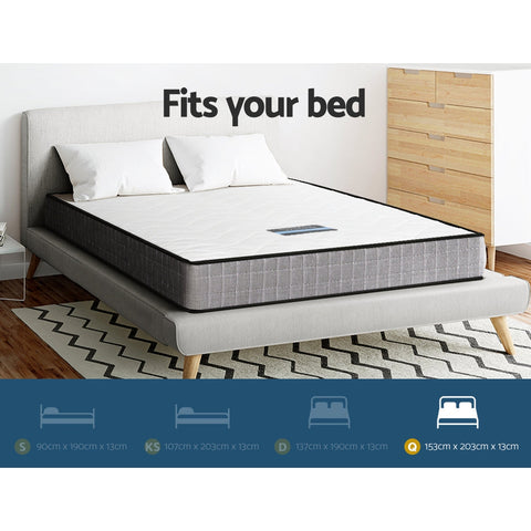 Giselle Bedding 13cm Mattress Tight Top Queen Chez Guru