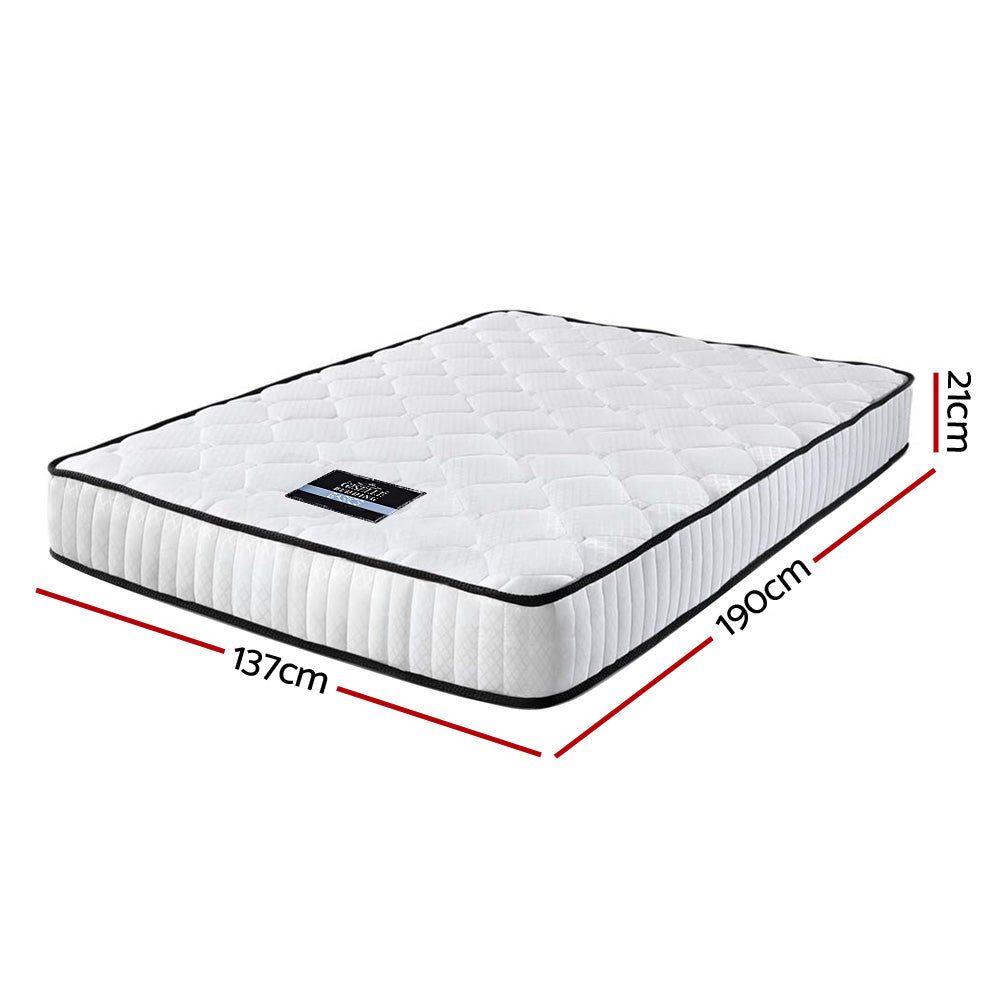 Giselle Bedding 21cm Mattress Tight Top Double Chez Guru