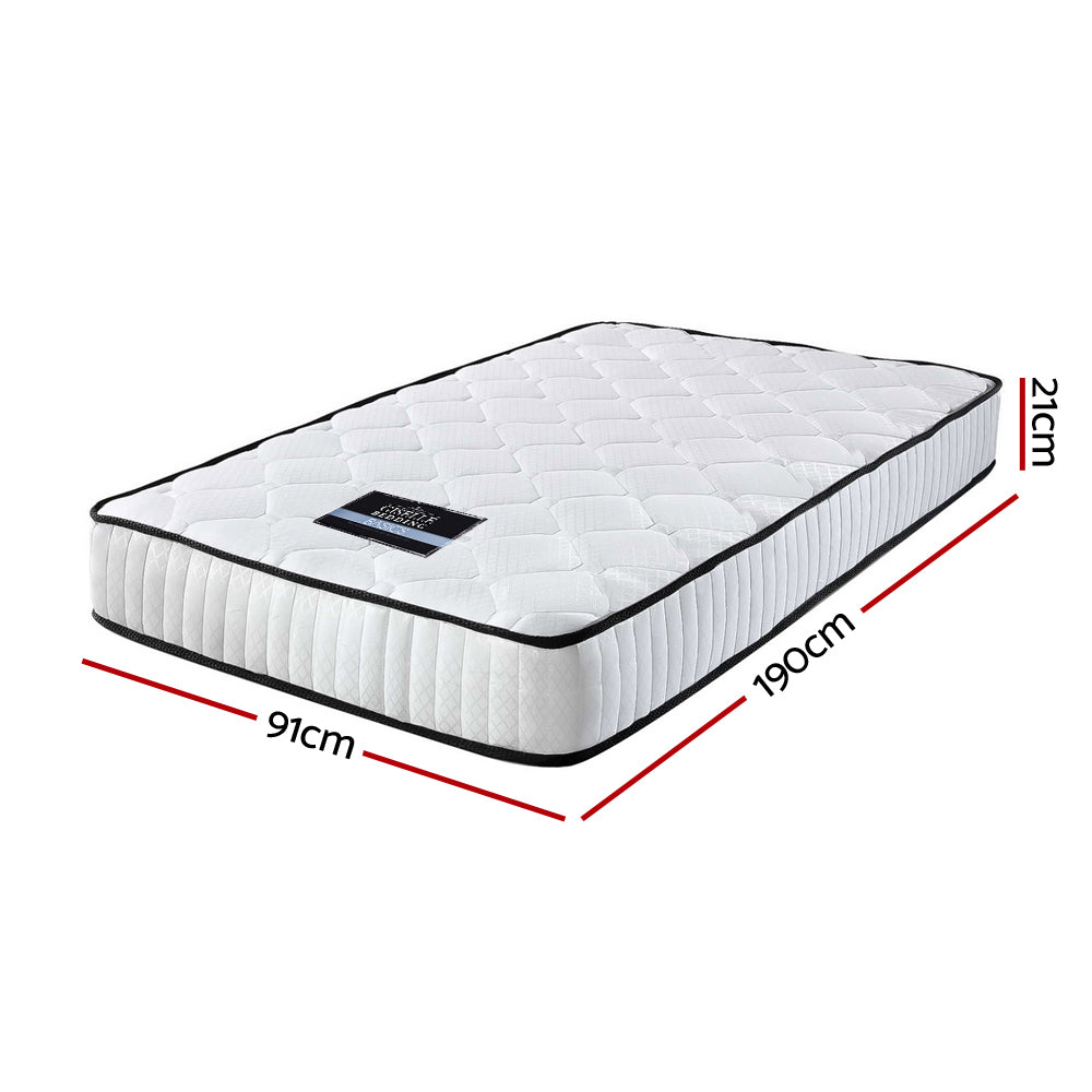 Giselle Bedding 21cm Mattress Tight Top Single Chez Guru