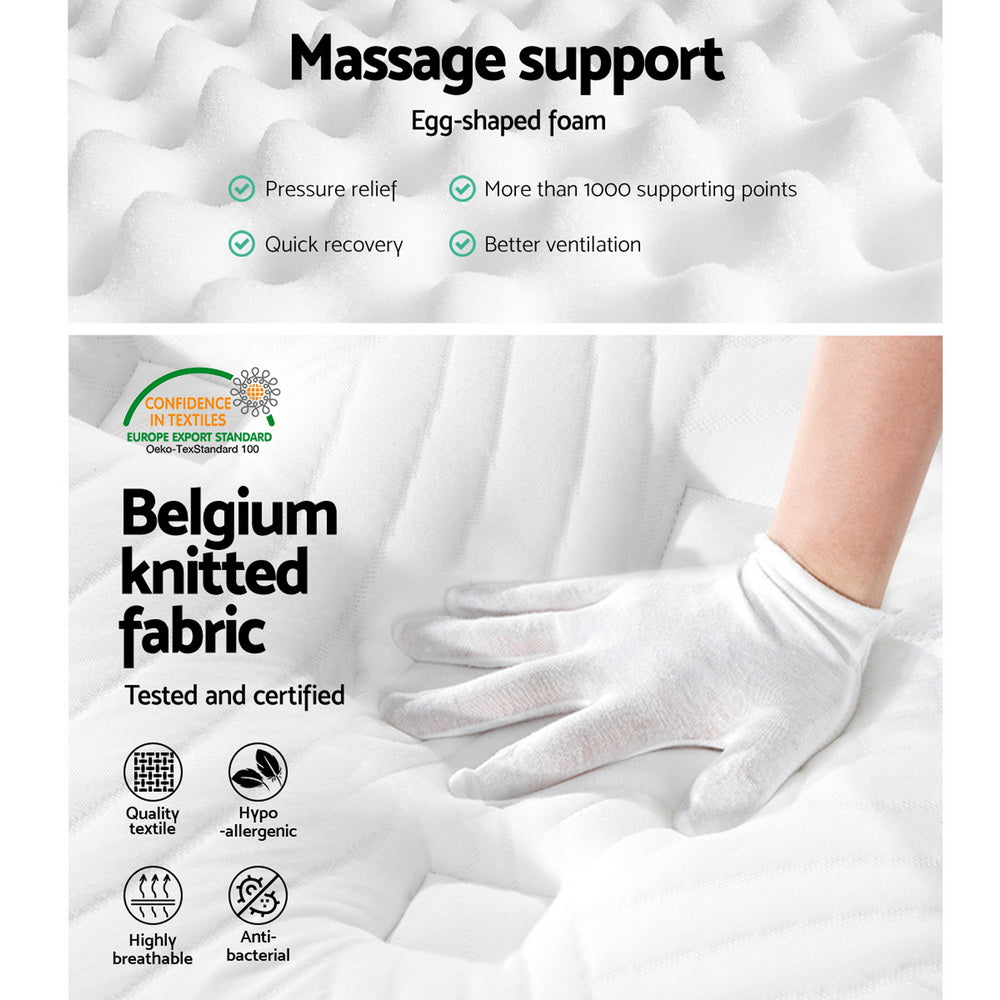 Giselle Bedding 34cm Mattress Cool Gel Memory Foam 7 Zone King Chez Guru