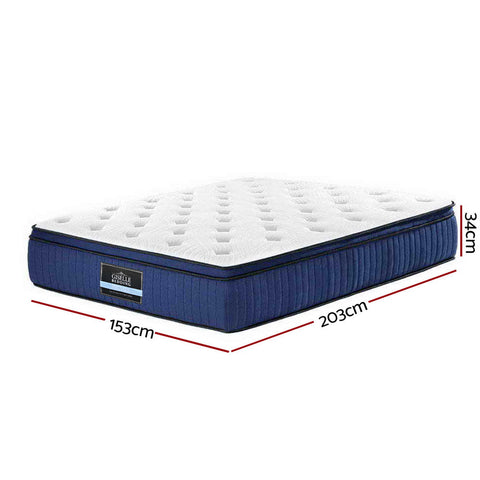 Giselle Bedding 34cm Mattress Cool Gel Memory Foam 7 Zone Queen Chez Guru