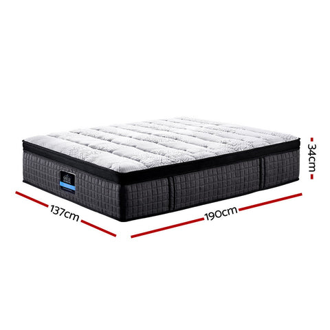 Giselle Bedding 34cm Mattress 9 Zone Latex Foam Double Chez Guru