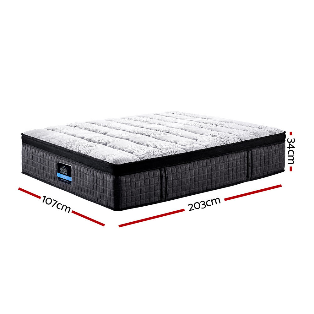 Giselle Bedding 34cm Mattress 9 Zone Latex Foam King Single Chez Guru