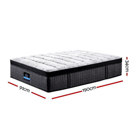 Giselle Bedding 34cm Mattress 9 Zone Latex Foam Single Chez Guru