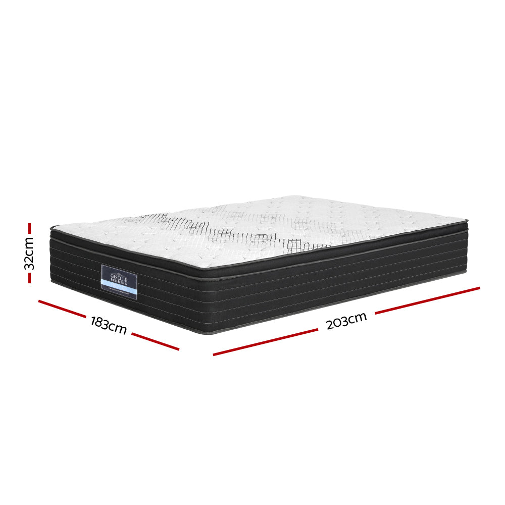Giselle Bedding 32cm Mattress Extra Firm King Chez Guru