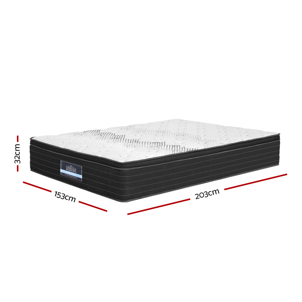 Giselle Bedding 32cm Mattress Extra Firm Queen Chez Guru