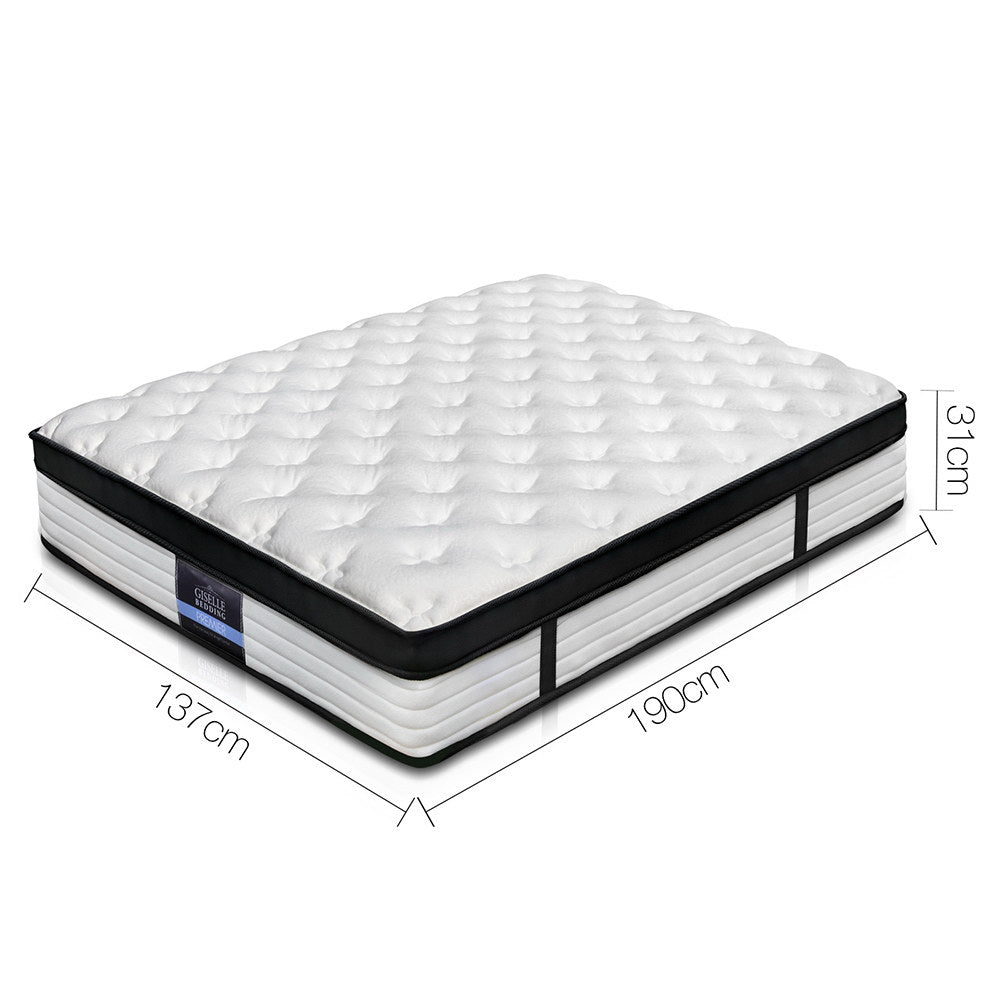 Giselle Bedding 31cm Mattress Euro Top Double Chez Guru