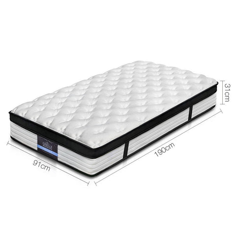 Giselle Bedding 31cm Mattress Euro Top Single Chez Guru