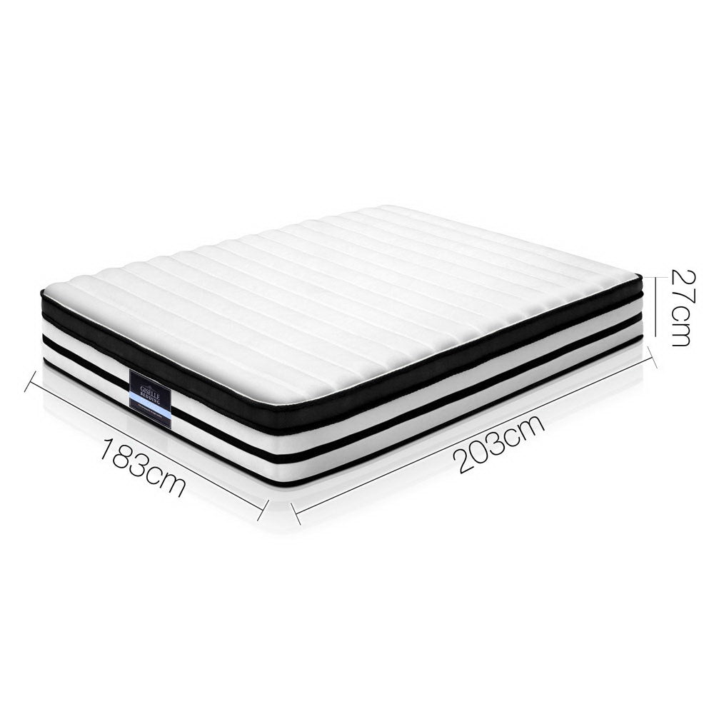 Giselle Bedding 27cm Mattress Euro Top King Chez Guru