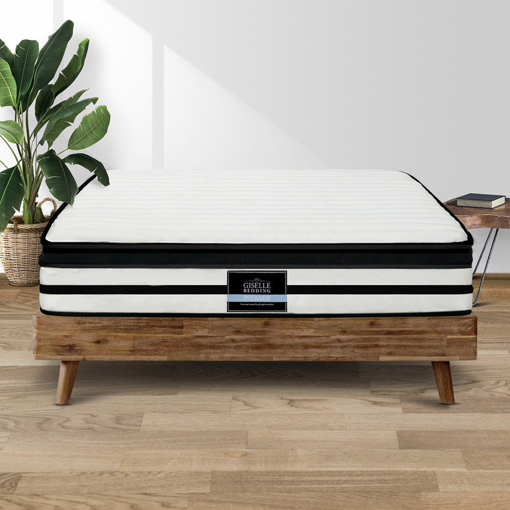 Giselle Bedding 27cm Mattress Euro Top Queen Chez Guru