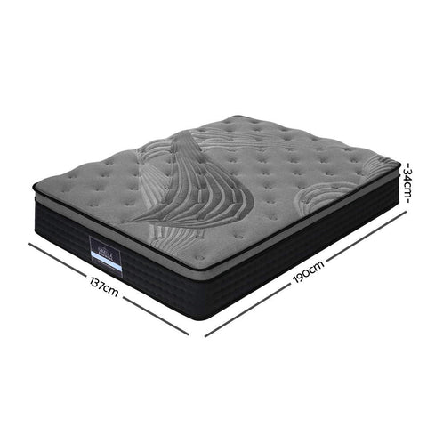 Giselle Bedding 34cm Mattress Bamboo Cover Double Chez Guru