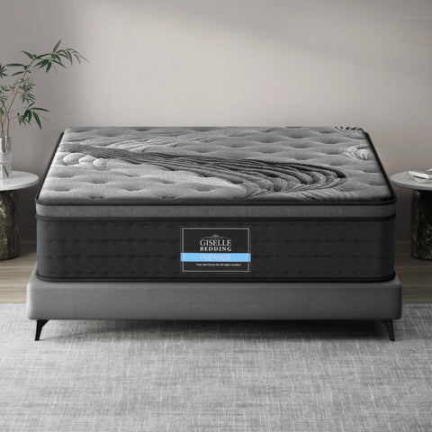 Giselle Bedding 34cm Mattress Bamboo Cover Double Chez Guru