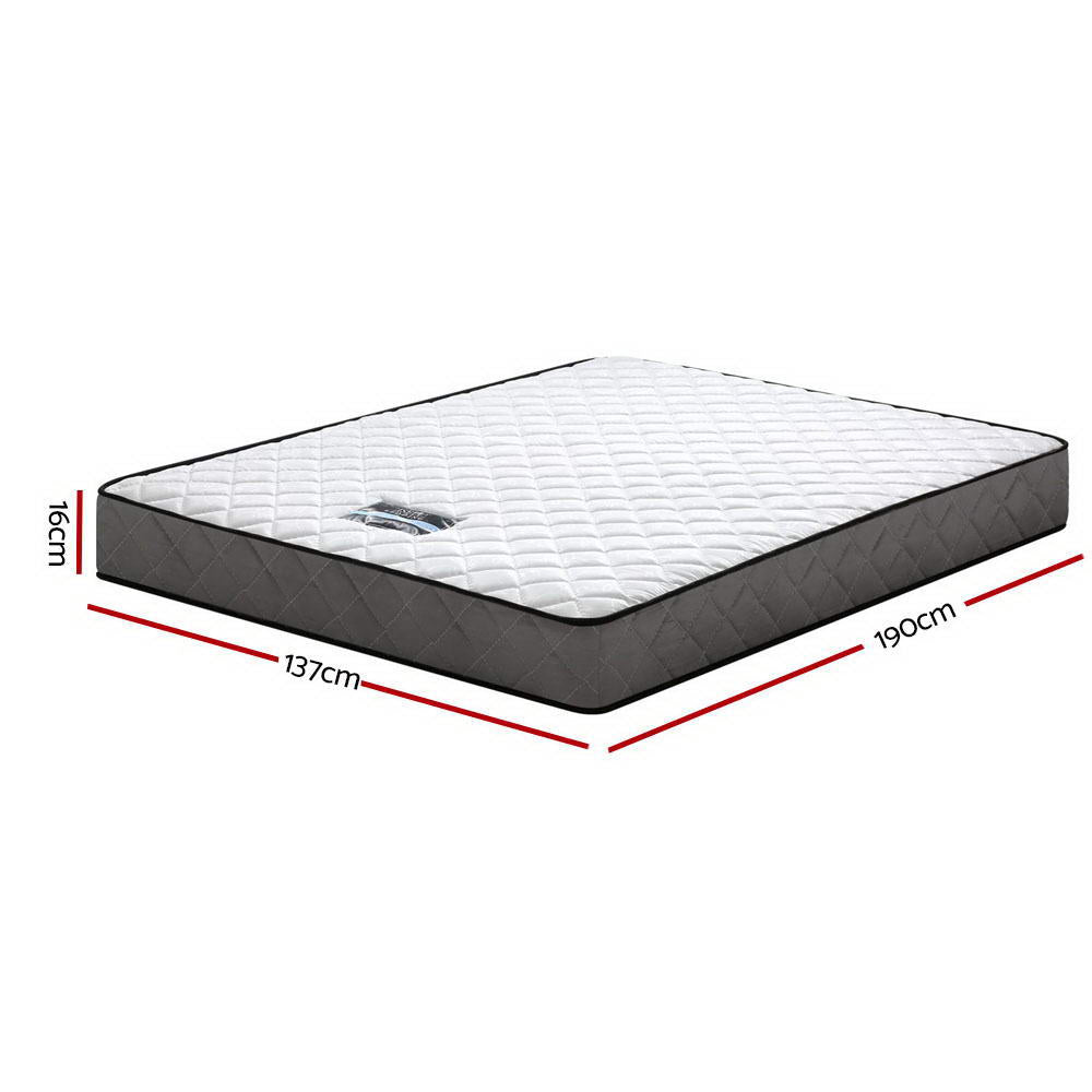 Giselle Bedding 16cm Mattress Tight Top Double Chez Guru