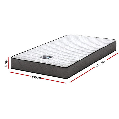 Giselle Bedding 16cm Mattress Tight Top King Single Chez Guru