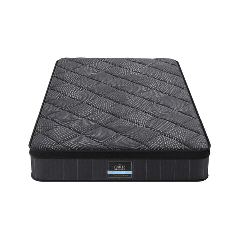 Giselle Bedding King Single Mattress 25cm Pocket Spring Latex Euro Top Medium Firm Bed