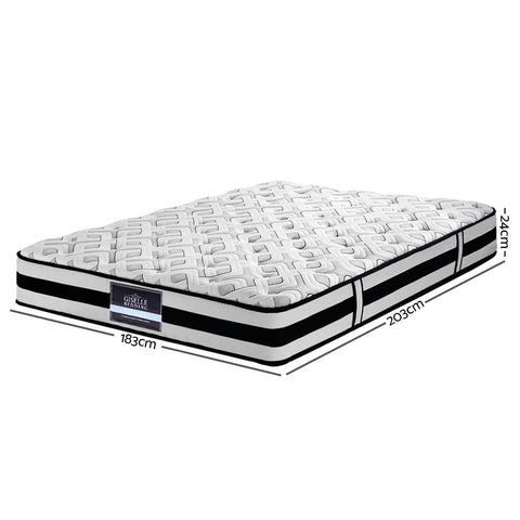 Giselle Bedding 24cm Mattress Super Firm King Chez Guru