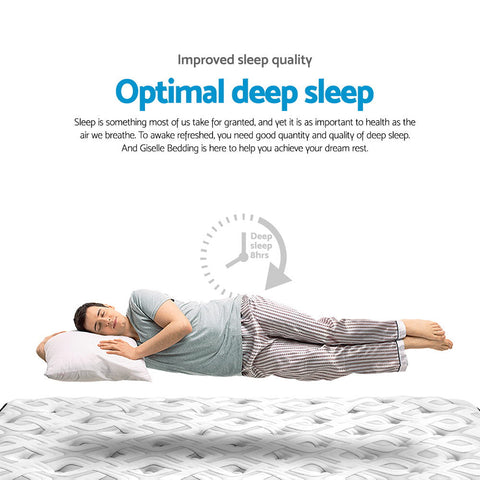 Giselle Bedding 24cm Mattress Super Firm King Chez Guru