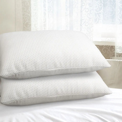 Giselle Bedding Memory Foam Pillow 19cm Thick Twin Pack Chez Guru