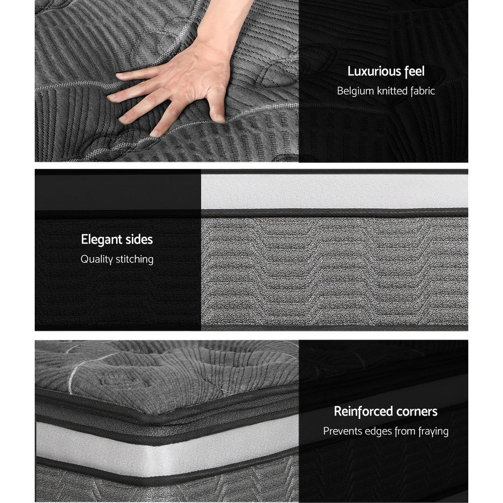 Giselle Bedding 34cm Mattress Double Layer Pocket Spring King Chez Guru