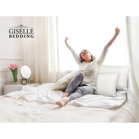 Giselle Bedding Memory Foam Pillow 13cm Thick Twin Pack Chez Guru