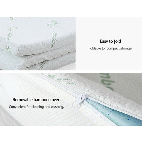 Giselle Bedding Memory Foam Mattress Topper 11-Zone 8cm King Chez Guru