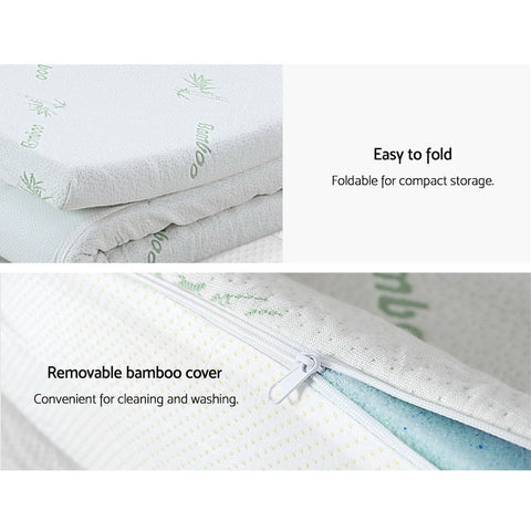 Giselle Bedding Memory Foam Mattress Topper 11-Zone 8cm Queen Chez Guru