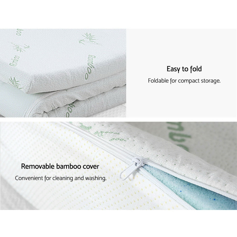 Giselle Bedding Memory Foam Mattress Topper 11-Zone 8cm Single Chez Guru
