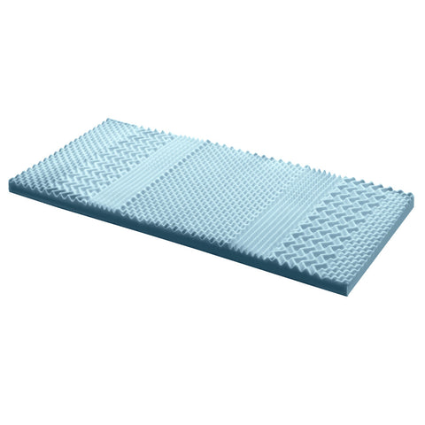 Giselle Bedding Memory Foam Mattress Topper 7-Zone 8cm Single Chez Guru