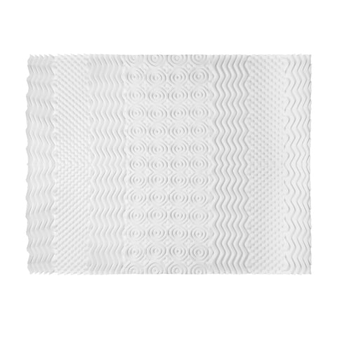 Giselle Bedding Memory Foam Mattress Topper 7-Zone Airflow Pad 8cm Queen White
