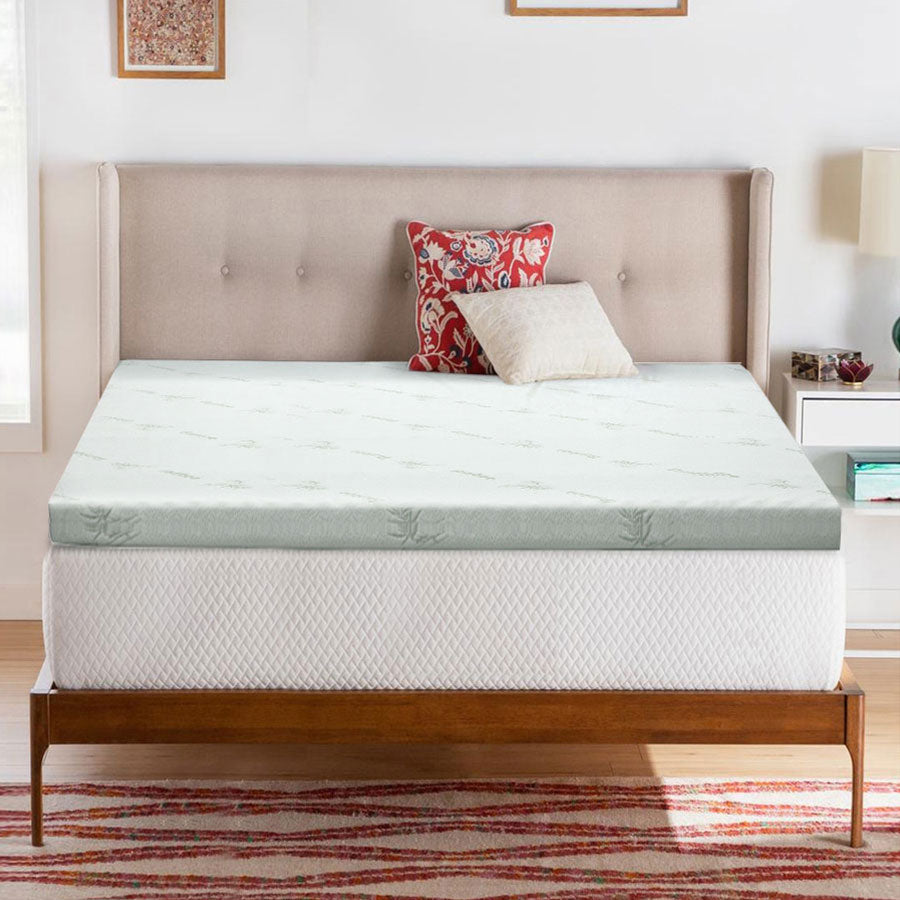 Giselle Bedding Memory Foam Mattress Topper Cool Gel 10cm Queen Chez Guru