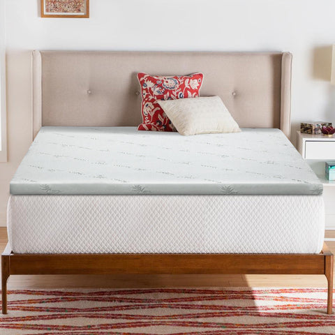 Giselle Bedding Memory Foam Mattress Topper Cool Gel 5cm Queen Chez Guru