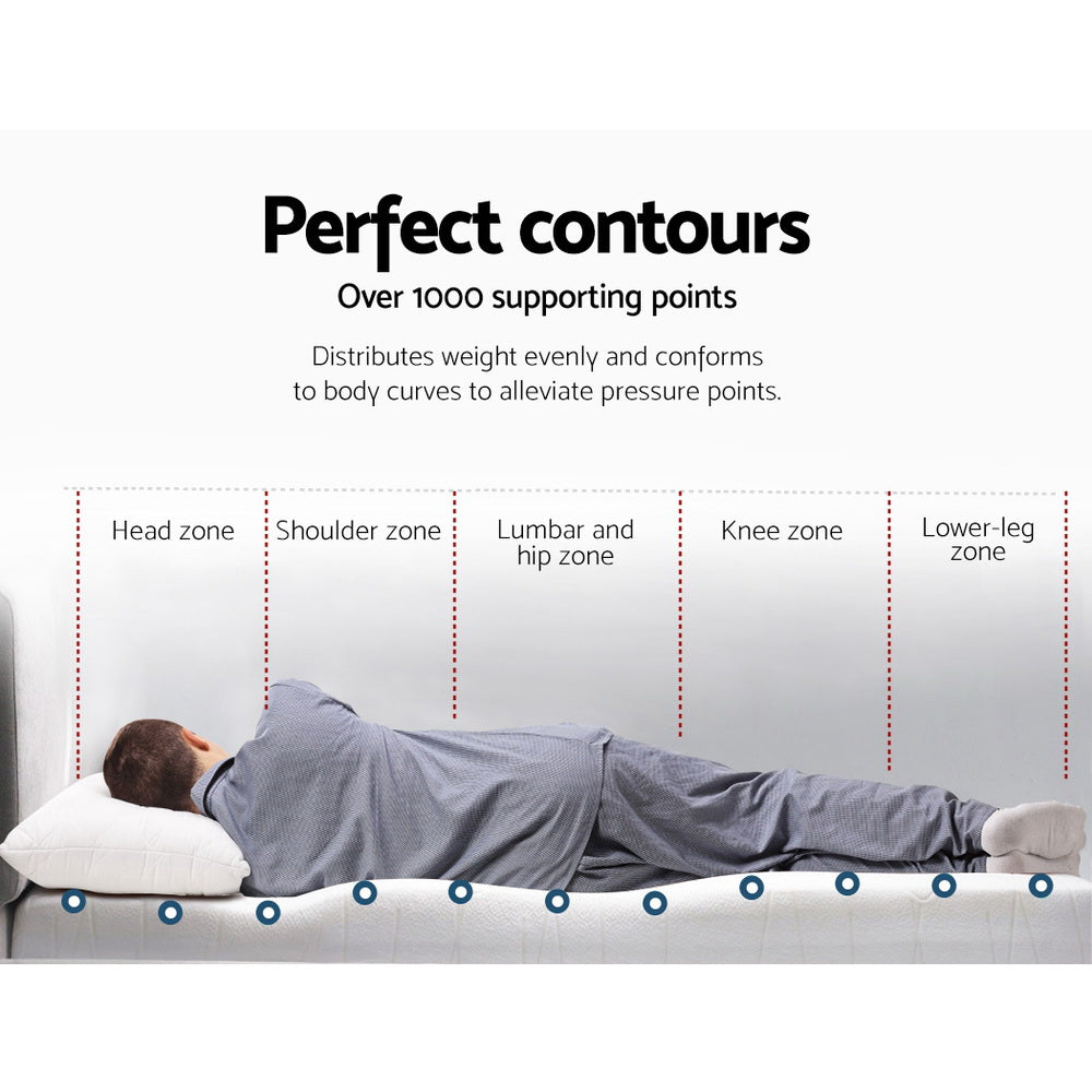 Giselle Bedding Memory Foam Mattress Topper Cool Gel 8cm Double Chez Guru