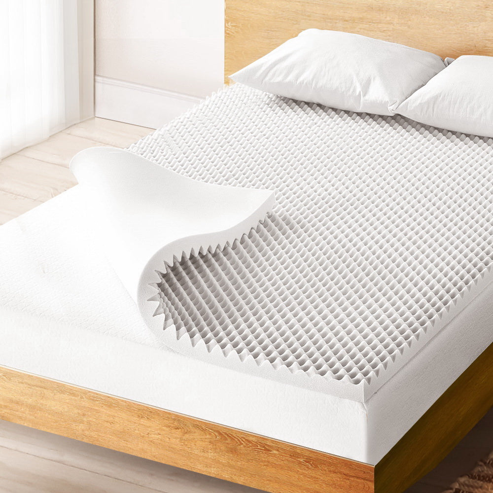 Giselle Bedding Foam Mattress Topper Egg Crate 5cm Double Chez Guru