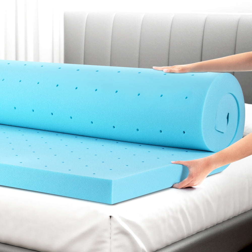 Giselle Bedding Memory Foam Mattress Topper Ventilated Cool Gel 8cm Double Chez Guru