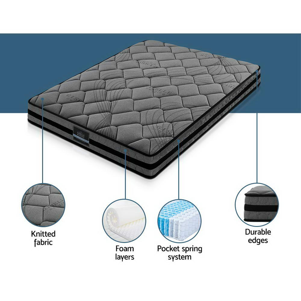 Giselle Bedding 22cm Mattress Medium Firm Queen Chez Guru